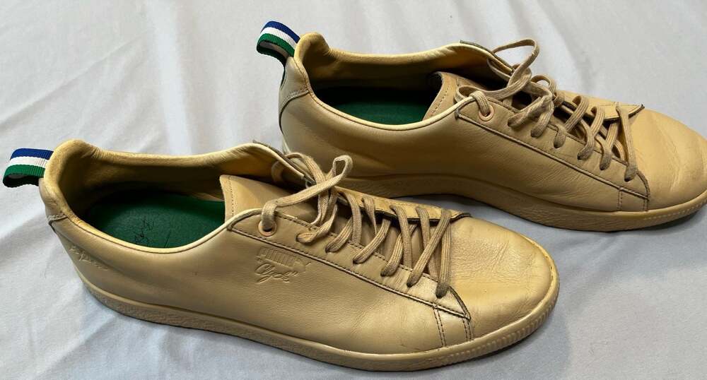 Puma x Big Sean Clyde 'Natural Vachetta' Tan Sneakers 366253 01